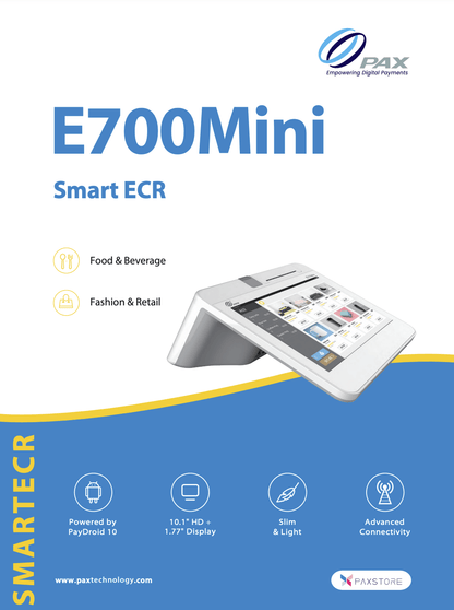 TPV Pax E700 MINI IP/WIFI/4G