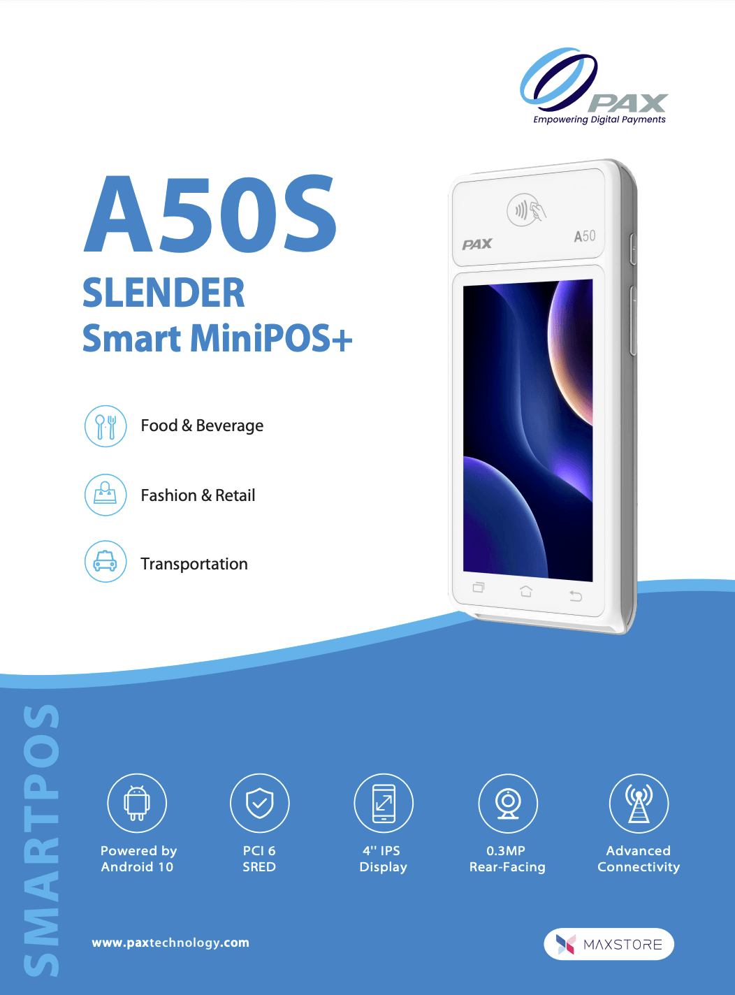 TPE Pax A50s 4G BEM WIFI